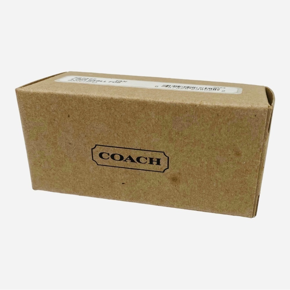 Vintage Coach Leather Baseball Keychain w Original Box and Booklet. NWOT - Picture 3 of 5